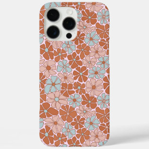 Retro-Blumen-Nahtloses Muster iPhone 16 Pro Max Hülle