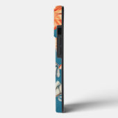 Retro-Blumen nahtloses Muster Case-Mate iPhone Hülle (Rückseite / Links)
