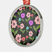 Retro Blumen Ornament Aus Metall (Links)