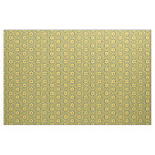 Retro-Blumen-Sechseckmuster - Gelb und Blau Stoff (Fat Quarter (45,7 x 55,9 cm))