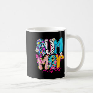 Retro-Blumen-Sommer-Feeling Familien-Strandurlaub Kaffeetasse
