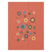 Retro-Blumen-Tischdecke Tischdecke (Vorderseite)