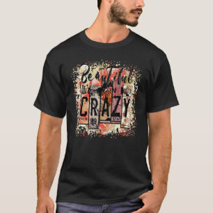 Retro-Blumen Western-Cowgirl Schön Verrückt Zählun T-Shirt