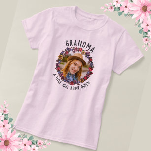 Retro-Blumenangebot 1 Foto Oma-Zitat T-Shirt