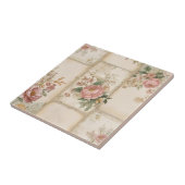 Retro-Blumenblock-Muster Fliese (Seite)