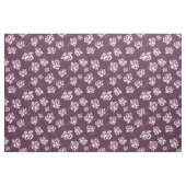 Retro Blumenburgunder-Muster Stoff (Fat Quarter (45,7 x 55,9 cm))