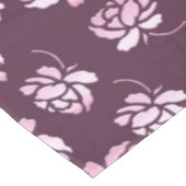 Retro Blumenburgunder-Muster Tischdecke (Schrägansicht)