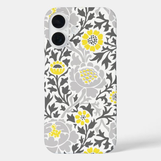 Retro-Blumendamask Case-Mate iPhone Hülle (Rückseite)