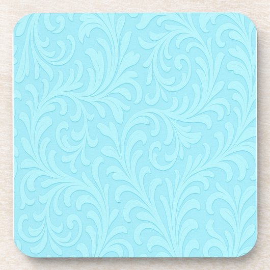 Retro-Blumendesign Getränkeuntersetzer (Vorderseite)