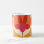 Retro-Blumendesign Kaffeetasse (Mittel)