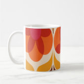 Retro-Blumendesign Kaffeetasse (Links)