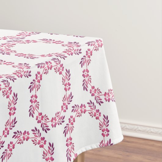 Retro-Blumendesign. Tischdecke (Beispiel)