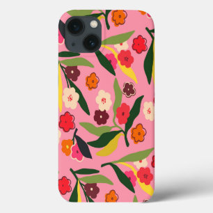 Retro-Blumenfelder Case-Mate iPhone Hülle