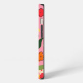 Retro-Blumenfelder iPhone Hülle (Linke Seite)