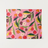 Retro-Blumenfelder Wandteppich (Vorderseite (Horizontal))
