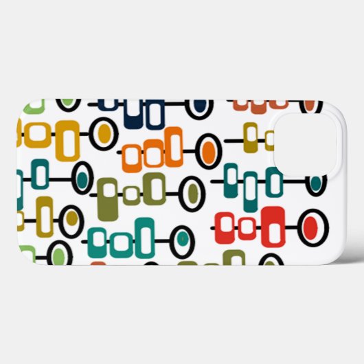 Retro-Blumengarten Case-Mate iPhone Hülle (Rückseite (Horizontal))