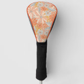 Retro-Blumengarten-Muster Golf Headcover (Vorderseite)