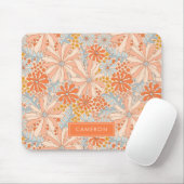 Retro-Blumengarten-Muster Mousepad (Mit Mouse)