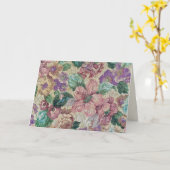 Retro-Blumengeschmack Geburtstag Karte (Gelbe Blume)