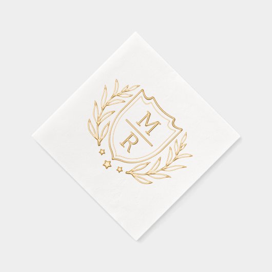 Retro Blumengestanzter Napkins. Servietten Mit Folie (Rechts)