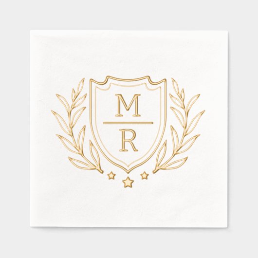 Retro Blumengestanzter Napkins. Servietten Mit Folie (Vorderseite)