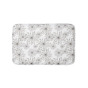 Retro Blumenhintergrund Badematte