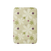 Retro Blumenhintergrund Badematte (Vorderseite Vertikal)