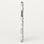 Retro Blumenhintergrund Case-Mate iPhone Hülle (Hinten/Rechts)