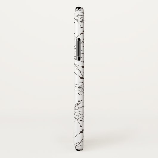 Retro Blumenhintergrund Case-Mate iPhone Hülle (Hinten/Rechts)