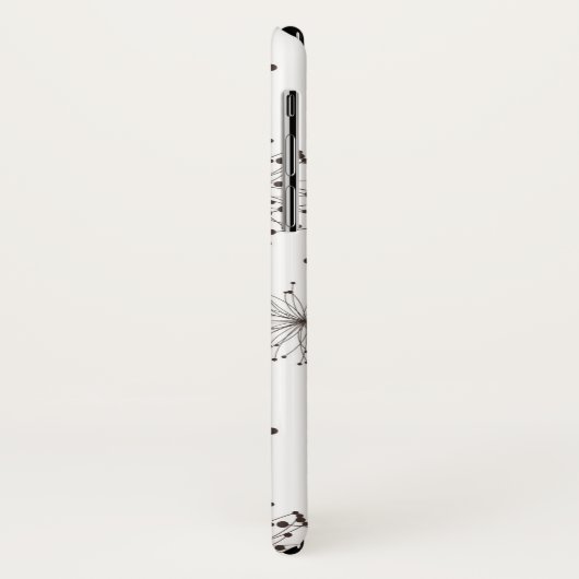 Retro Blumenhintergrund Case-Mate iPhone Hülle (Hinten/Links)