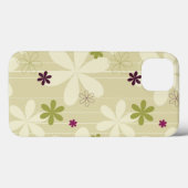 Retro Blumenhintergrund Case-Mate iPhone Hülle (Rückseite (Horizontal))