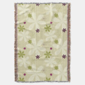 Retro Blumenhintergrund Decke (Vorderseite Vertikal)