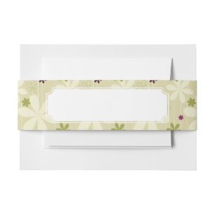 Retro Blumenhintergrund Einladungsbanderole