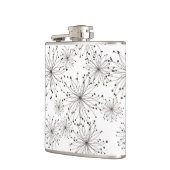 Retro Blumenhintergrund Flachmann (Links)