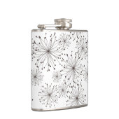 Retro Blumenhintergrund Flachmann (Rechts)