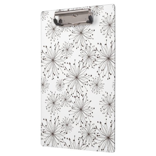 Retro Blumenhintergrund Klemmbrett (Links)
