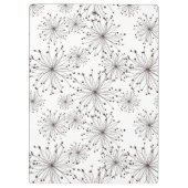 Retro Blumenhintergrund Klemmbrett (Rückseite)