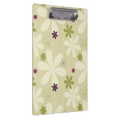 Retro Blumenhintergrund Klemmbrett (Rechts)