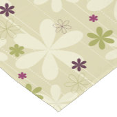 Retro Blumenhintergrund Kurzer Tischläufer (Ecke)