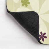 Retro Blumenhintergrund Mousepad (Ecke)