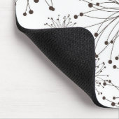 Retro Blumenhintergrund Mousepad (Ecke)