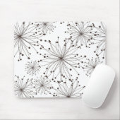 Retro Blumenhintergrund Mousepad (Mit Mouse)