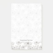 Retro Blumenhintergrund Post-it Klebezettel (Vorderseite)