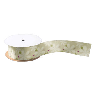 Retro Blumenhintergrund Satinband