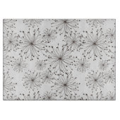 Retro Blumenhintergrund Schneidebrett (Vorderseite)