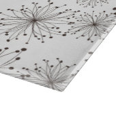 Retro Blumenhintergrund Schneidebrett (Ecke)