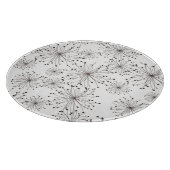 Retro Blumenhintergrund Schneidebrett (Ecke)