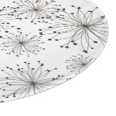 Retro Blumenhintergrund Schneidebrett (Ecke)