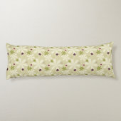 Retro Blumenhintergrund Seitenschläferkissen (Rückseite)