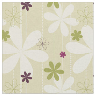 Retro Blumenhintergrund Stoff